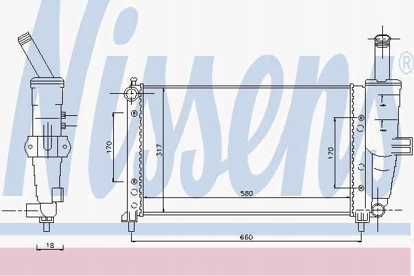 фото №14, Радиаторов двигателя nissens 61764 46745043