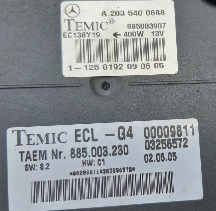 фото №12, Mercedes clk w209 вентилятор 400w рестайлінг