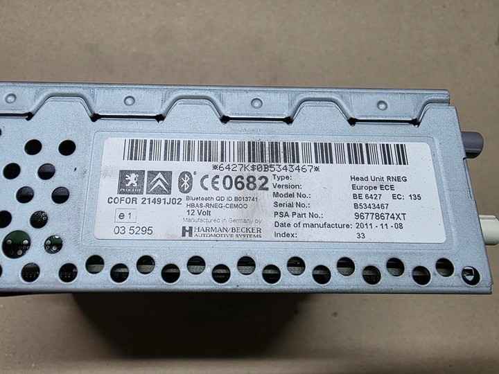 фото №3, Радіо навігація citroen peugeot rneg 96778674xt 22