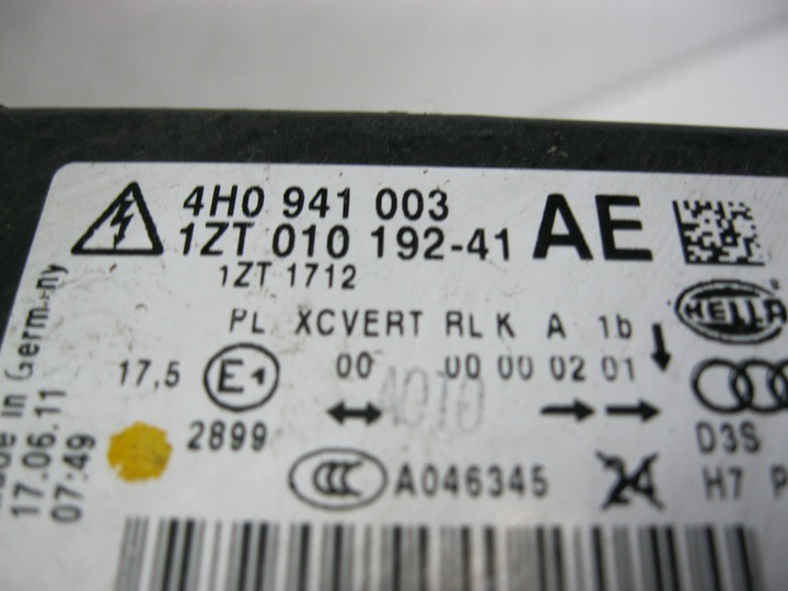 фото №14, Лампа перед левая ксенон 4h0941003 audi a8 d4 4h