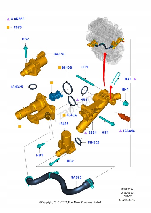 фото №7, Датчик температура жидкости охлаждающей ford 1702985
