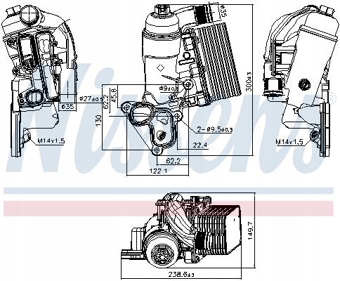 фото №2, Радіаторів масла do renault master iii 2.3 dci