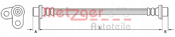 фото №2, Metzger 4110746 шланг тормозной гибкий