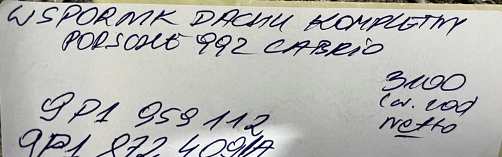 фото №6, Кронштейн крыша крышки багажника kpl. porsche 992 cabrio 19r 1