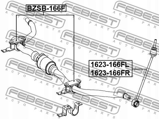 фото №3, Набір ремонтний стабілізатора bzsb-166f febest