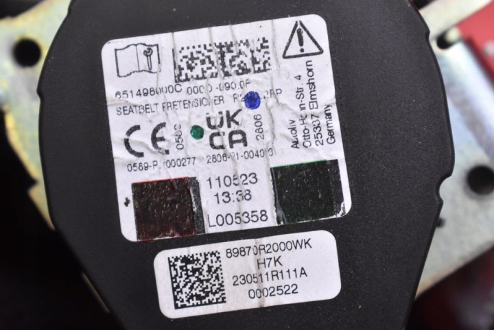 фото №8, Pas безопасности левое зад натяжитель 89870r2000wk kia sportage 5 v 21-25