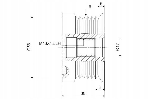 фото №2, Колесо ременное генератора volvo valeo
