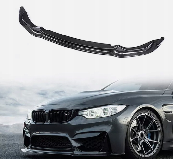 фото №1, Накладка спліттер v стиль bmw m3 f80 m4 f82 f83 карбон