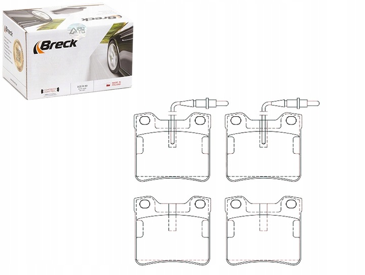 фото №1, Тормозные колодки тормозные peugeot зад 406 607 breck