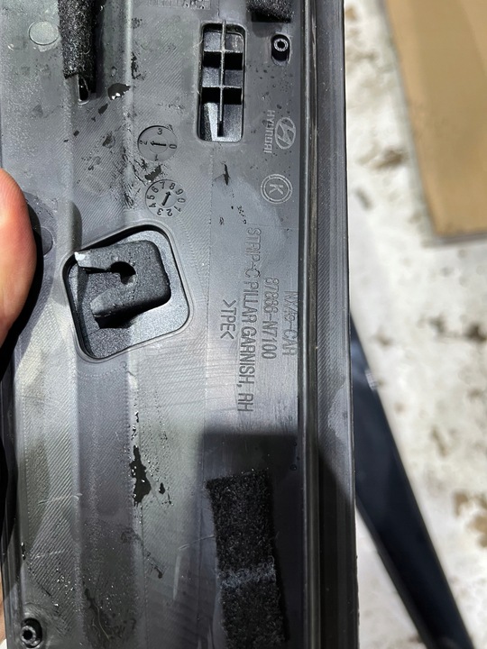 фото №11, 87856-n7100 планка накладка крила лівий зад ліва задня tucson iv чорний