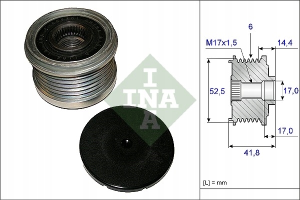 фото №3, Генератор - зчеплення jednokierunkowe schaeffler ina 535 0147 10 535 0147