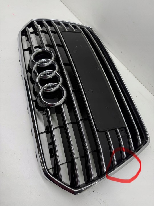 фото №7, Audi a6 c7 рестайлинг центральная решётка бампера радиатор pdc перед оригинал хороший!