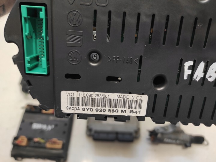 фото №8, Skoda fabia 1 i 99- 1.2 azq набор стартовый иммобилайзер компьютер 03e906033a