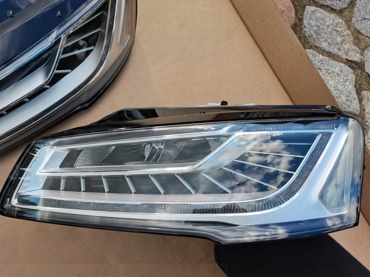 фото №11, Audi a8 4h kpl. лампа перед лампы левая правая 4h0941773b 4h0941774b