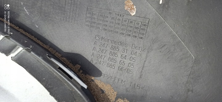 фото №8, Mercedes glb w247 19- накладка спойлер бампер зад