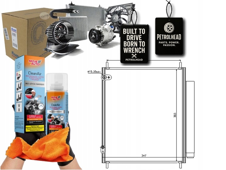 фото №1, Конденсатор кондиціонера citroen c-zero mitsubishi i #petrolhead pro+ kit9