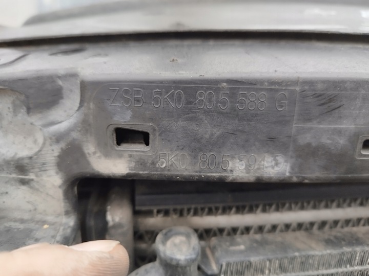 фото №7, Pas переднє балка радіатор vw golf vi 6 2008-2013 універсал 1.6 tdi cayc механічна коробка передач