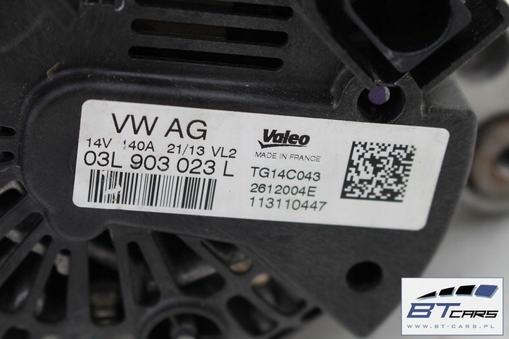 фото №9, Vw audi seat skoda генератор tdi 03l903023l 03l903023lx 03l 903 023 l 140a
