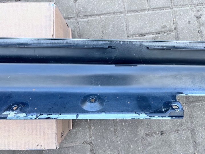 фото №11, Bmw e46 sedan touring планка поріг накладка порогова ліва сріблясто-сірий 8209755