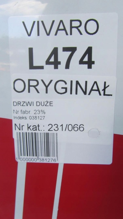 фото №6, Trafic vivaro ii двери левые перед l474 01-14 66