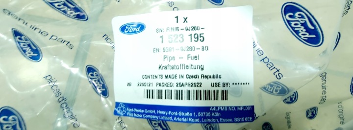 фото №16, Трубка  паливний 2.0 duratec ford s-max galaxy
