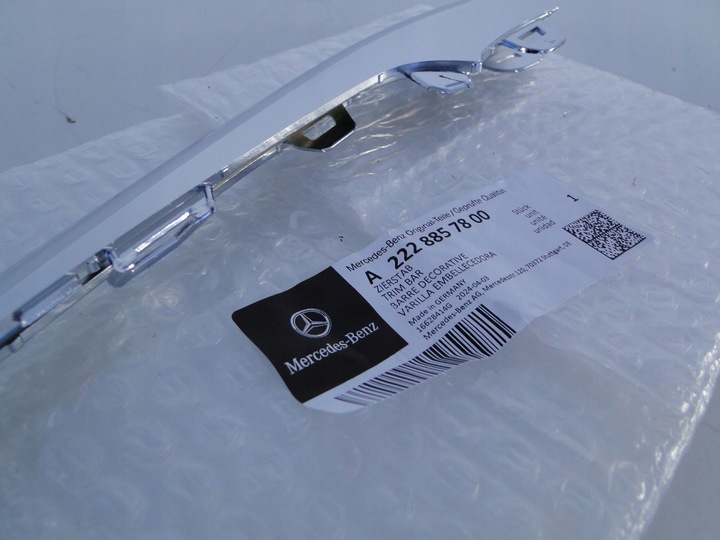 фото №10, Mercedes s клас w222 222 рестайлінг планка w бампер спойлер праві хром amg