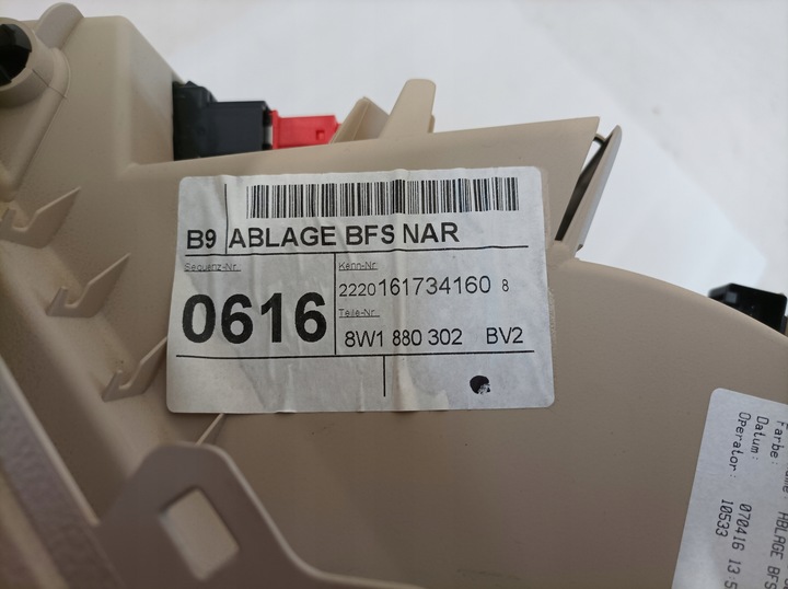 фото №7, Audi a4 b9 бардачок пасажира ac 8w1880302