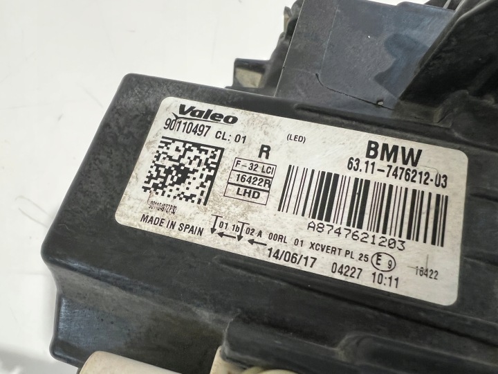фото №7, Фара права передня перед bmw f32 рестайлінг адаптивний led 7476212-03