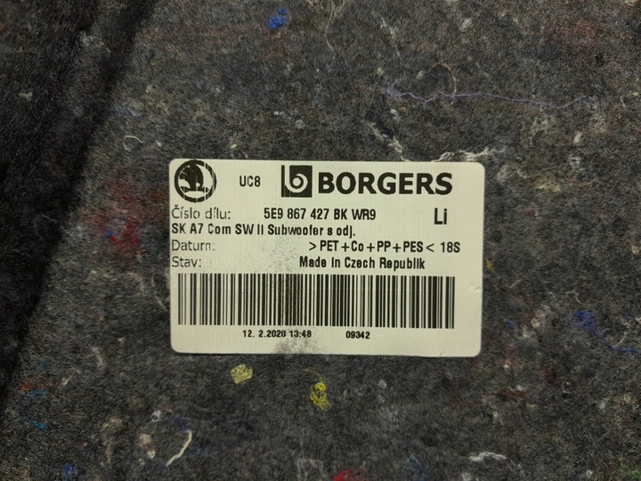 фото №5, Skoda octavia iii рестайлінг універсал оббивка боковина багажника лівий 5e9867427bk