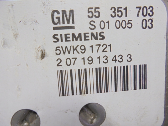 фото №10, Opel zafira a блок керування двигуна набір 55351703 1,8 16v 5wk91721