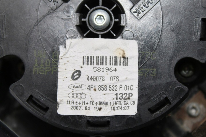 фото №9, Зеркало хром правые перед 15 pin audi a6 s6 c6 4f1858533p