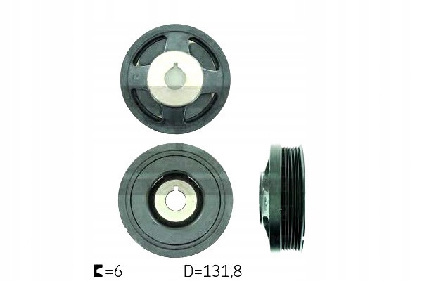 фото №2, Колесо пасове вала колінчастого chevrolet aveo / kalos