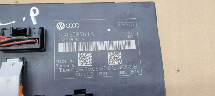 фото №6, A7 4g модуль блок управления  сиденья 4g8959760a a6 c7