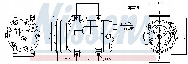 фото №14, Компрессор кондиционера audi a4, a6 vw passat 1.6-1.9dh 11.94-05.05