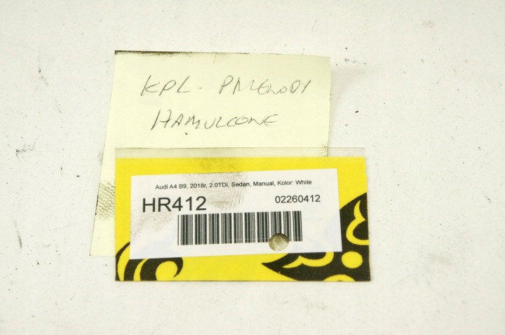 фото №5, Hr412 audi a4 b9 2.0tdi шланг тормозные kpl