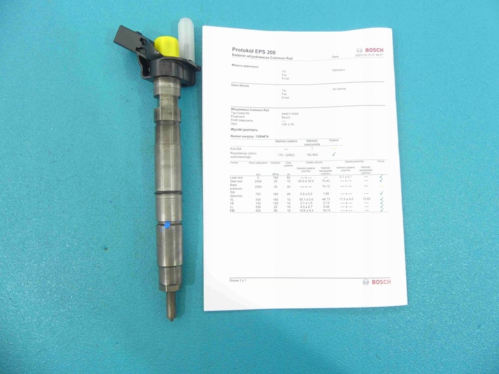 фото №1, Тест інжектор audi a6 c6 0445115024 3.0 tdi