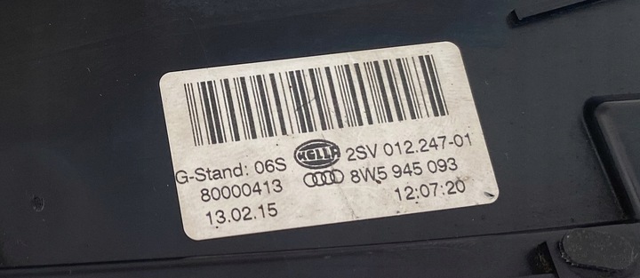 фото №6, Audi a4 b9 8w лампа ліва права зад w кришка багажника sedan led 8w5945094 8w5945093