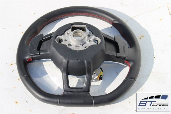 фото №8, Vw golf vii 7 gti руль + передачи 5g0419091r 5g0 419 091 r кожаный ось