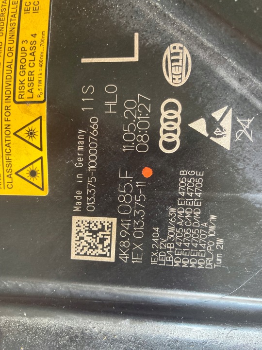 фото №15, Audi a7 s7 rs7 rs6 4k8941085f фара передня laser