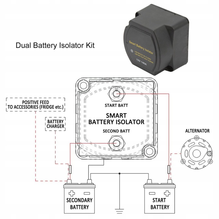 фото №8, 12v двойная батарея изолятор против