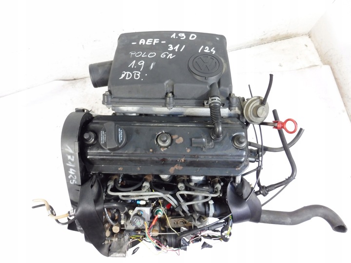 фото №9, Двигатель стойка aef насос впрыскивающий lucas 1.9 d vw polo iii transporter t4