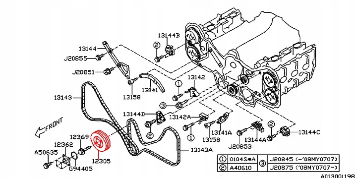 фото №3, Subaru legacy outback 03- колесо пасове вала 3.0 h6