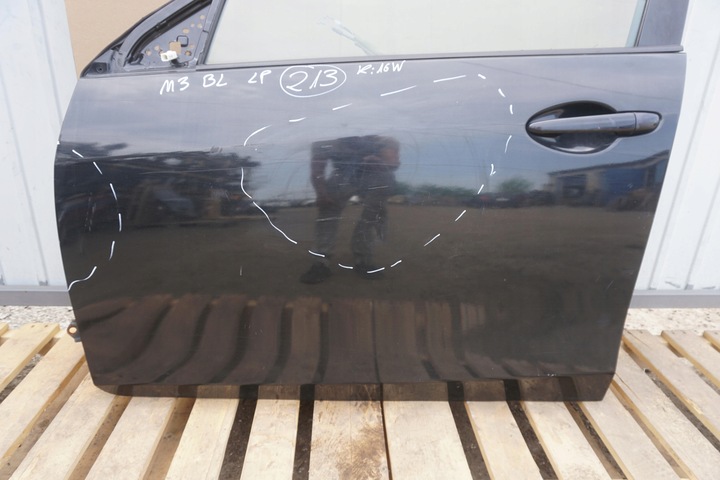 фото №3, Mazda 3 bl двері передні ліві 16w скло чорні 2009-2013rok nr.213
