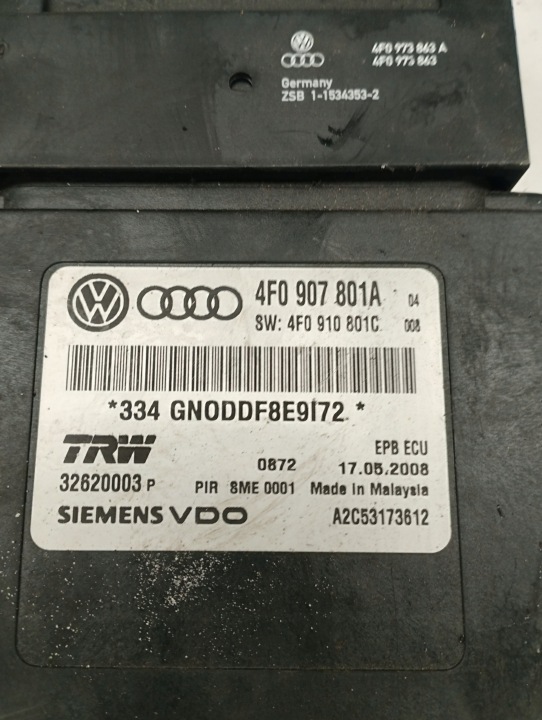фото №12, Audi a6 c6 модуль гальма ручного 4f0907801a