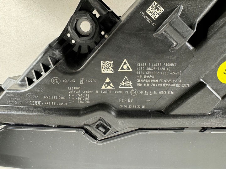 фото №14, Audi q7 4m0 рестайлінг повний led laser лампа ліва права перед фари нове kpl
