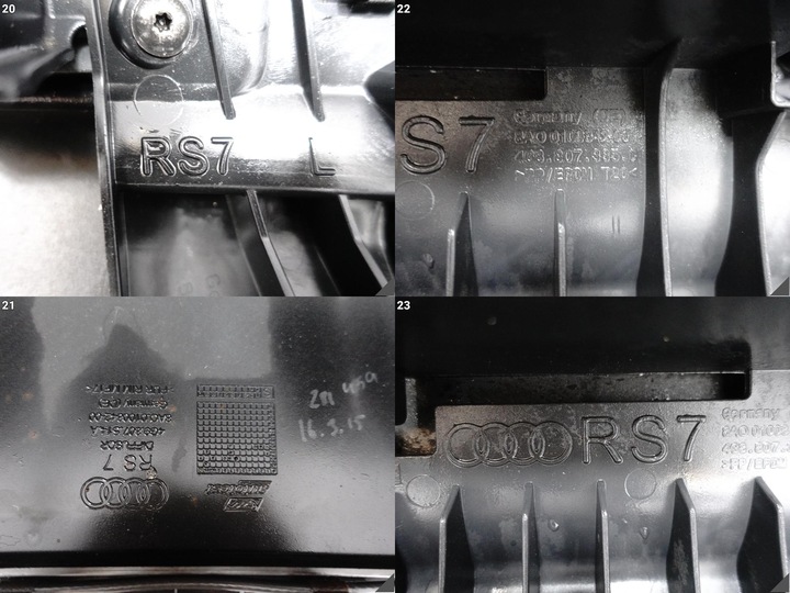 фото №12, Audi rs7 4g8 c7 sportback 13-15 бампер спойлер наконечники вихлоп зад i6