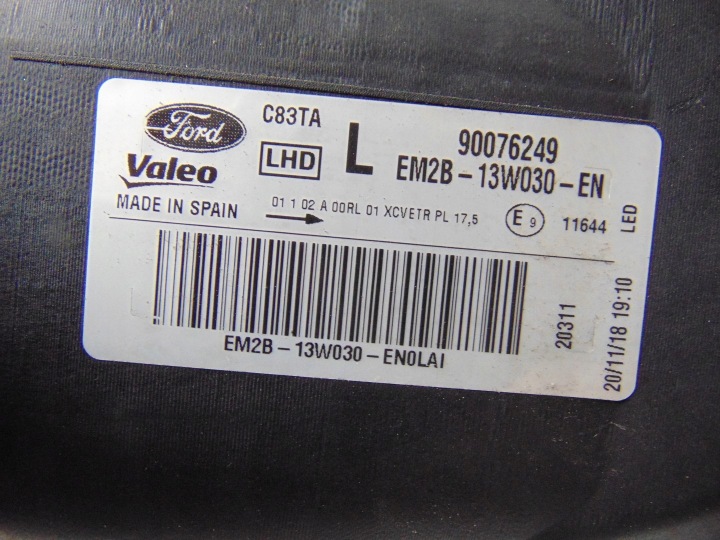 фото №16, Фара ліва перед повний led ford s-max mk2 em2b-13w030-en європа