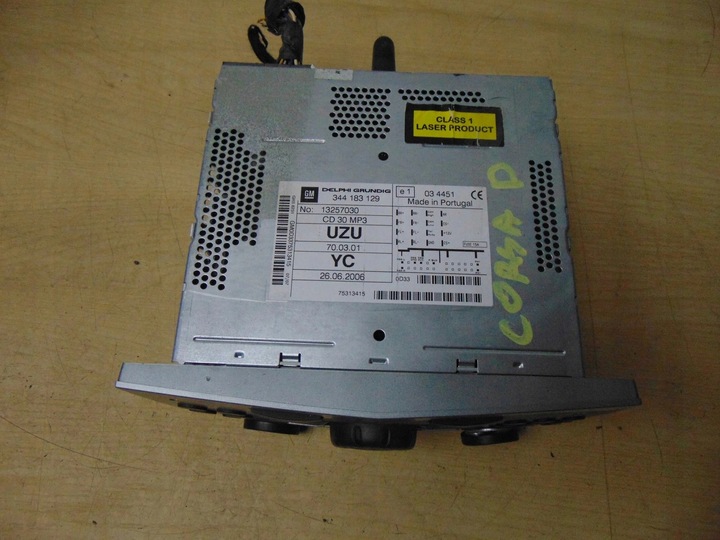 фото №11, Радіо заводські cd opel corsa d 13257030 cd30 mp3