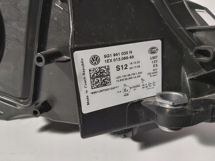 фото №11, Vw golf vii 7 рестайлінг gte лампа ліва led 5g1941035n