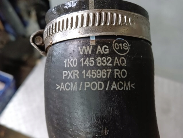 фото №5, Шланг шланг інтеркулер 1k0145832aq superb ii passat b7 a3 2.0 tdi
